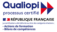Logo certification Qualiopi processus certifié